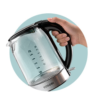 
                
                    Load image into Gallery viewer, Glass Kettle COSORI, 1,5 L
                
            