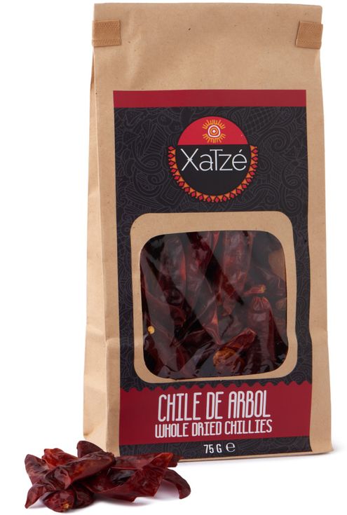 Chile Arbol (nesmulkinti džiovinti pipirai) XATZE, 75 g