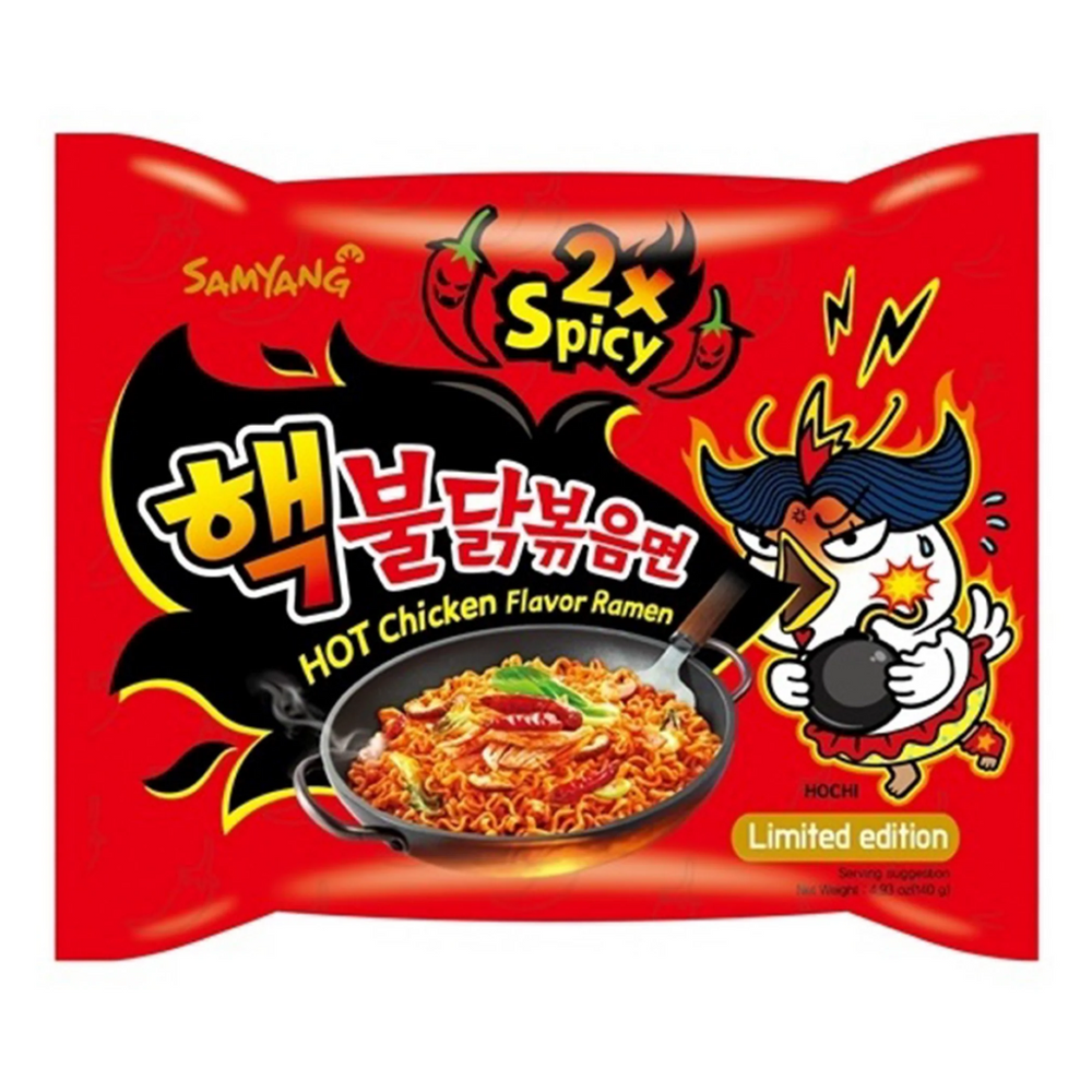 Buldak 2x Spicy Extreme Hot Chicken Ramen SAMYANG, 145 g