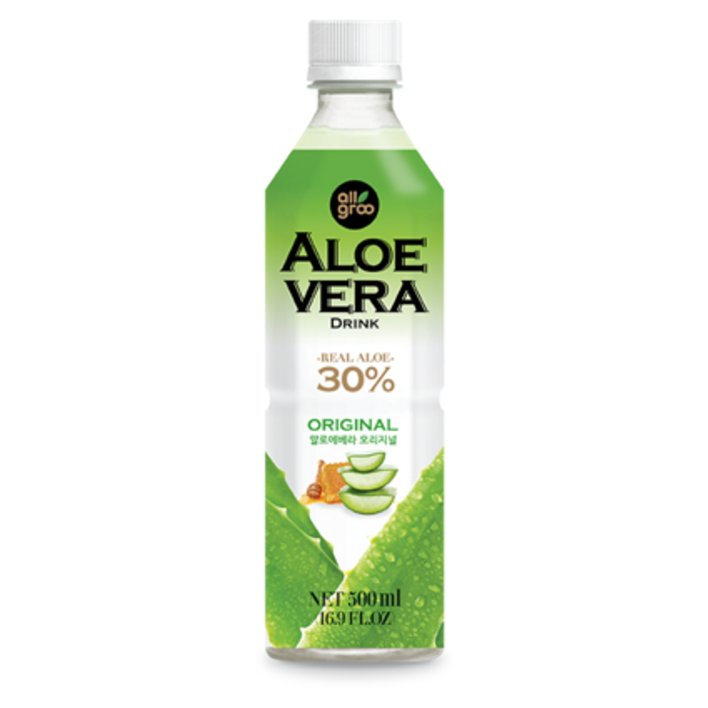 
                
                    Load image into Gallery viewer, Aloe Vera Drink Original (refined with Honey) ALLGROO, 500 ml
                
            
