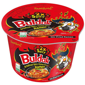 Buldak 2x Spicy Extreme Hot Chicken Ramen Big Bowl SAMYANG, 105 g