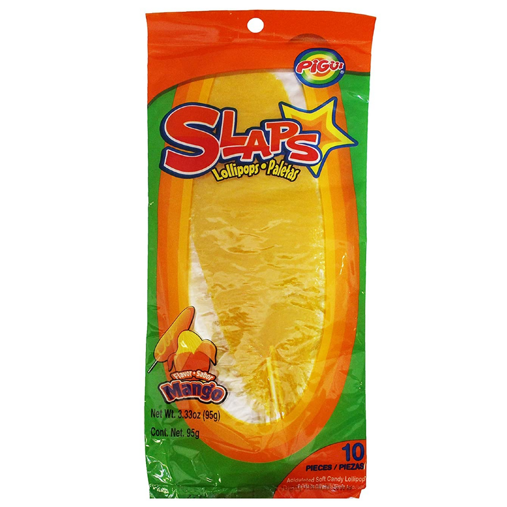 Candy Slaps Mango PIGUI, 10 pcs, 95 g