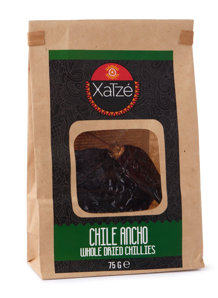 Chile Ancho (nesmulkinti džiovinti pipirai) XATZE, 75 g