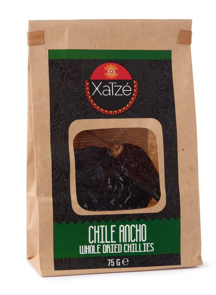 
                
                    Load image into Gallery viewer, Chile Ancho (Whole Dried Chillies) XATZE, 75 g
                
            