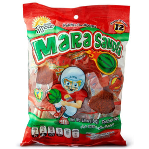 
                
                    Įkelkite vaizdą į galerijos peržiūros priemonę,Watermelon and Chili flavoured Lollipop Mara Sandia DULCES MARA, 12 pcs, 168 g
                
            