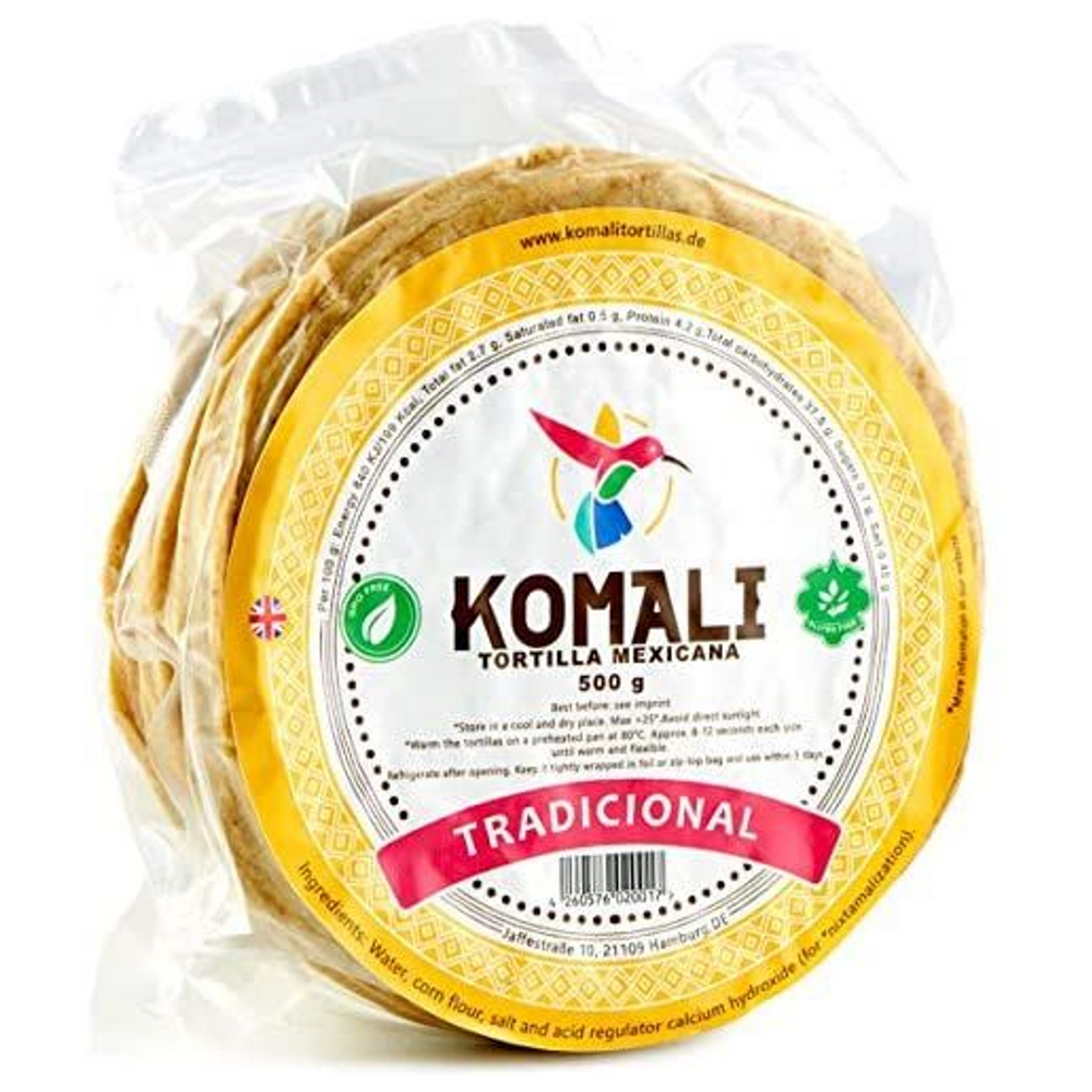 Corn Tortillas Traditional KOMALI (26 - 27 pcs), 500 g ±15 cm