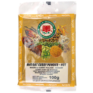 Curry Powder Hot Madras NGR India, 100 g
