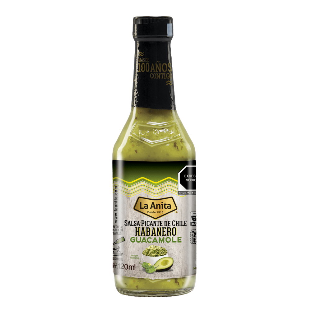 Habanero Guacamole Pepper Sauce LA ANITA, 120 ml