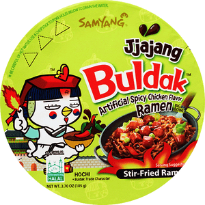 
                
                    Load image into Gallery viewer, Buldak Hot Chicken Ramen Jjajang Big Bowl SAMYANG, 105g
                
            