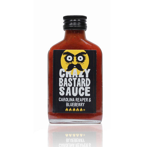 
                
                    Load image into Gallery viewer, Hot Sauce Carolina Reaper &amp;amp; Blueberry CRAZY BASTARD, 100 ml
                
            