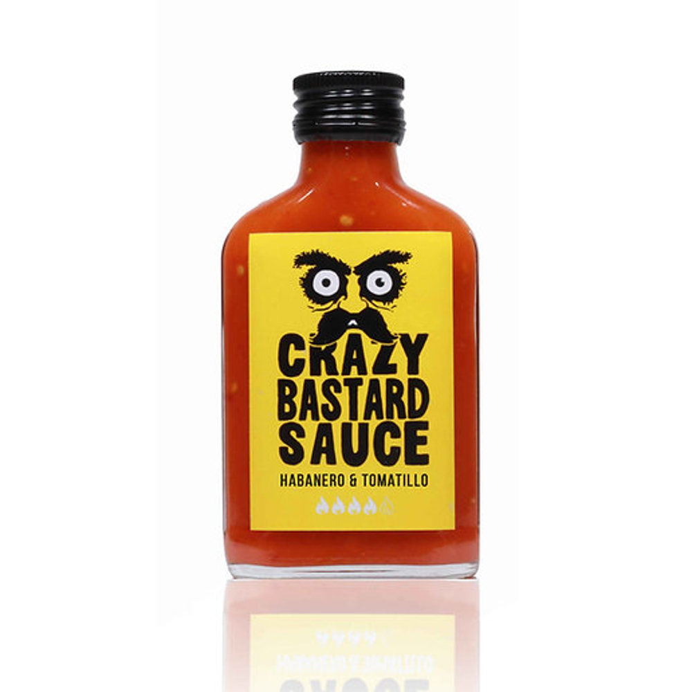 Hot Sauce Habanero & Tomatillo CRAZY BASTARD, 100 ml