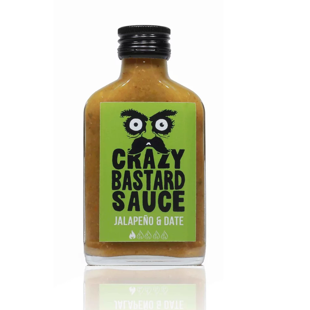 Aštrus padažas Jalapeño & Date CRAZY BASTARD, 100 ml