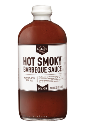 
                
                    Load image into Gallery viewer, Hot Smoky Barbeque Sauce No.5 LILLIES&amp;#39;Q, 595 g
                
            