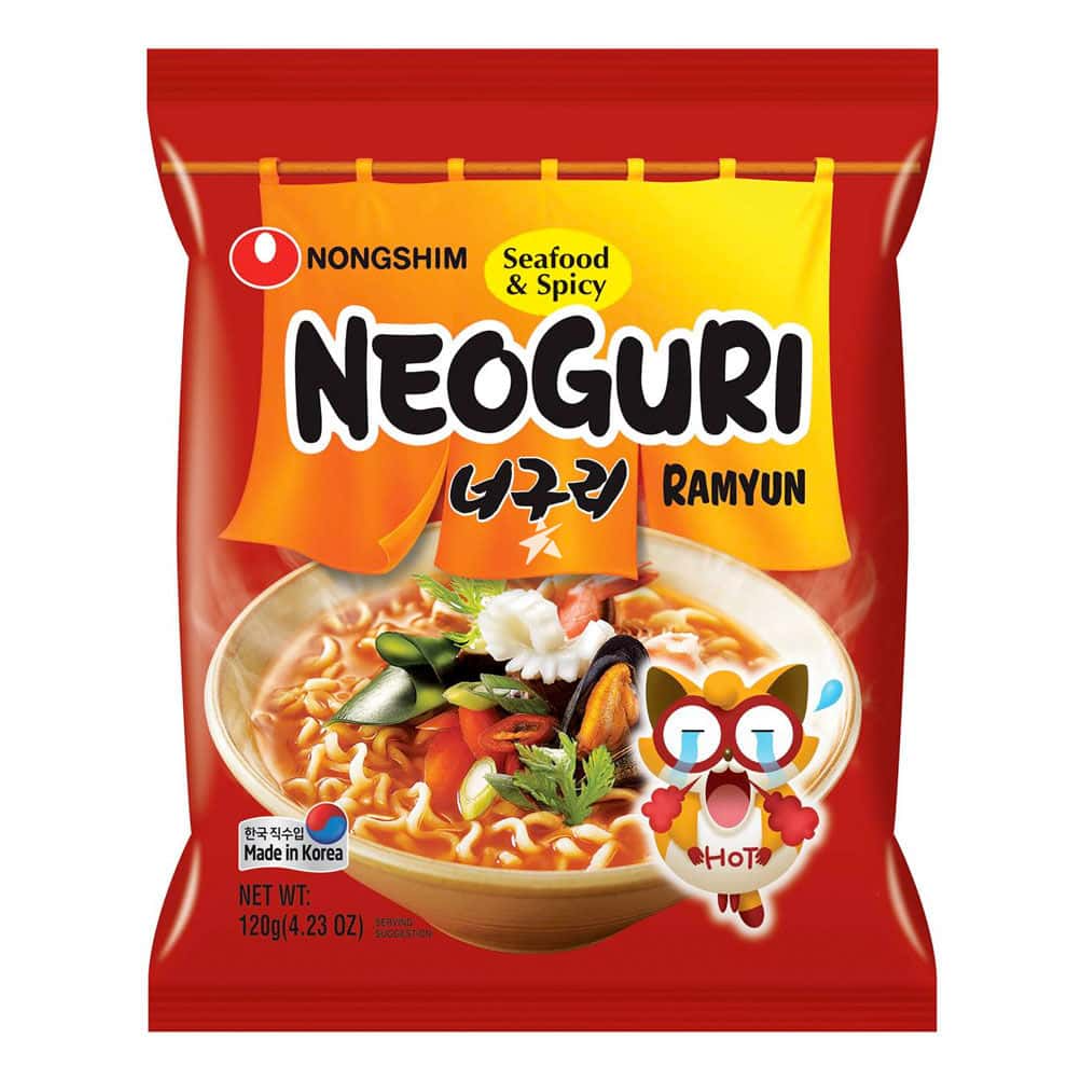 Instant Noodles Neoguri Seafood & Spicy Ramyun NONGSHIM, 120 g