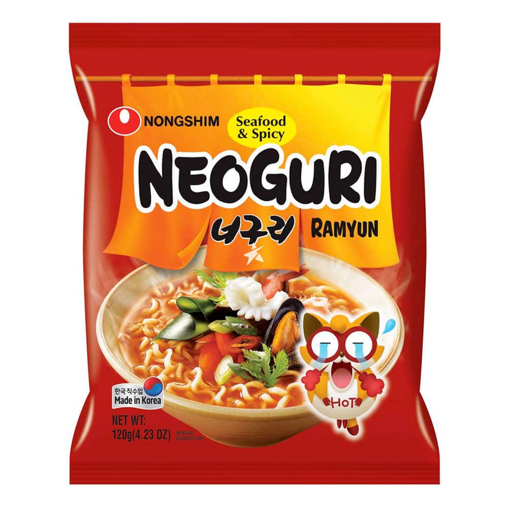 Instant Noodles Neoguri Seafood & Spicy Ramyun NONGSHIM, 120 g