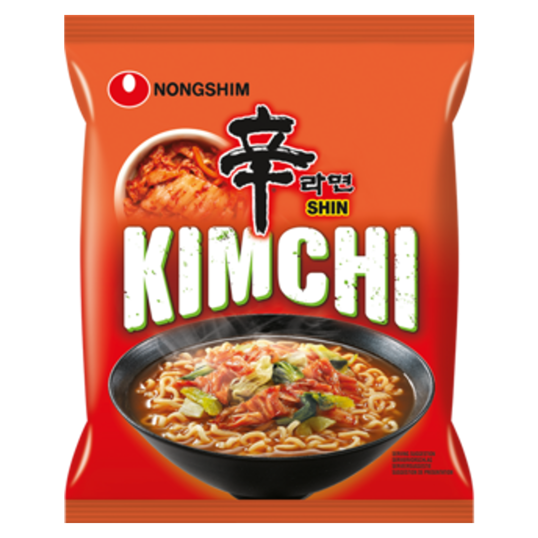 Greitai paruošiami makaronai su TIKRU kimchi NONGSHIM, 120 g