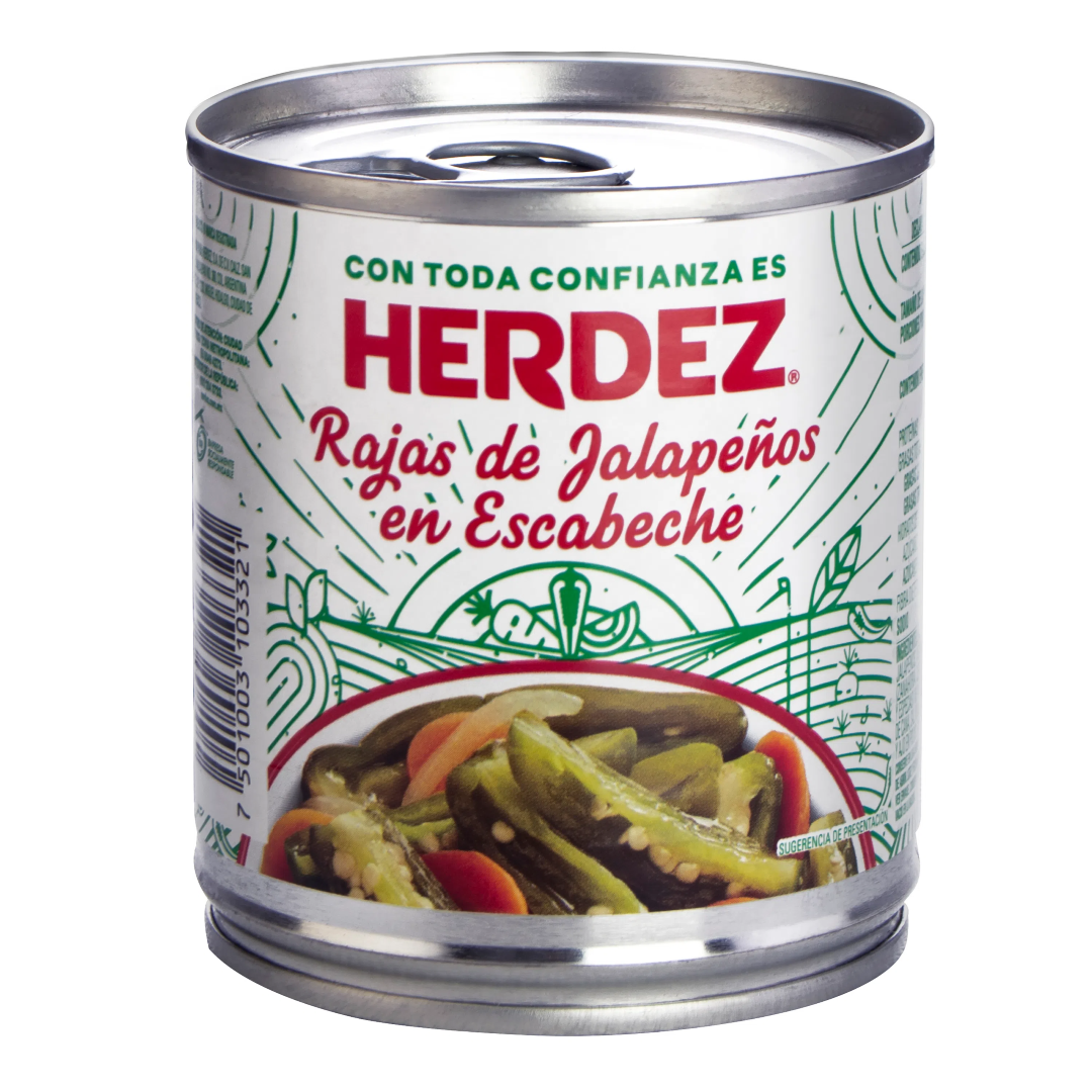 Jalapeno Slices marinated HERDEZ, 220 g