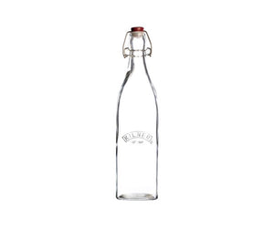 KILNER Clip Top Square Bottles (0.55 or 1 l itre)