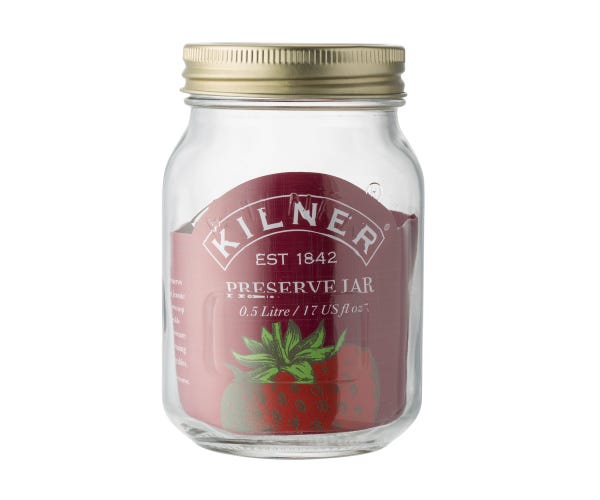 KILNER konservavimo stiklainiai (0,5 arba 1 litro)