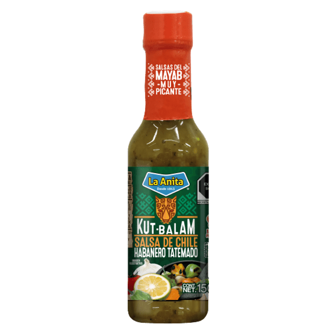 Aštrus padažas Kut-Balam Tatemado Habanero LA ANITA, 150 ml