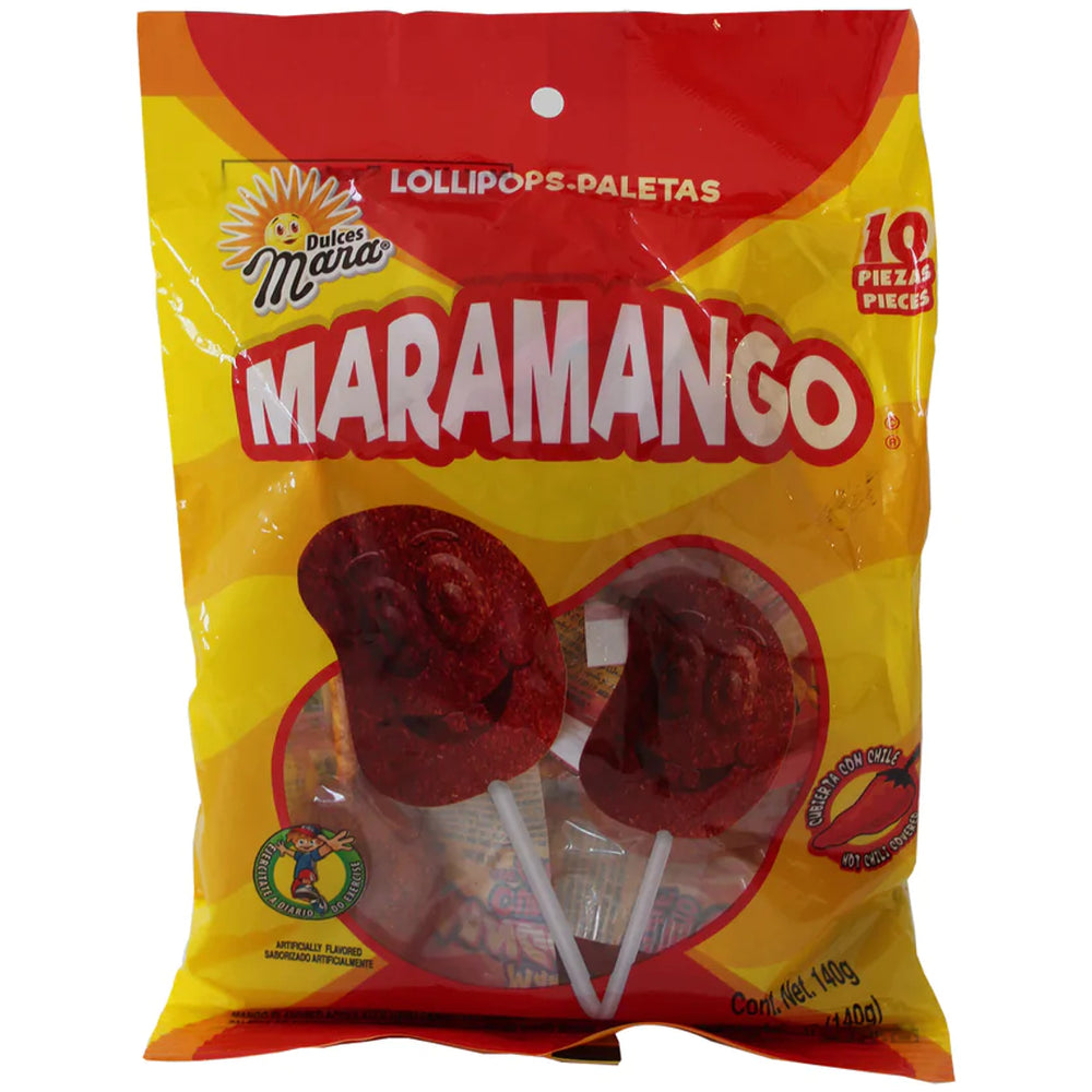 Mango and Chili flavored popsicles Maramango DULCES MARA, 10 pcs, 140 g