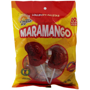Mango and Chili flavored popsicles Maramango DULCES MARA, 10 pcs, 140 g