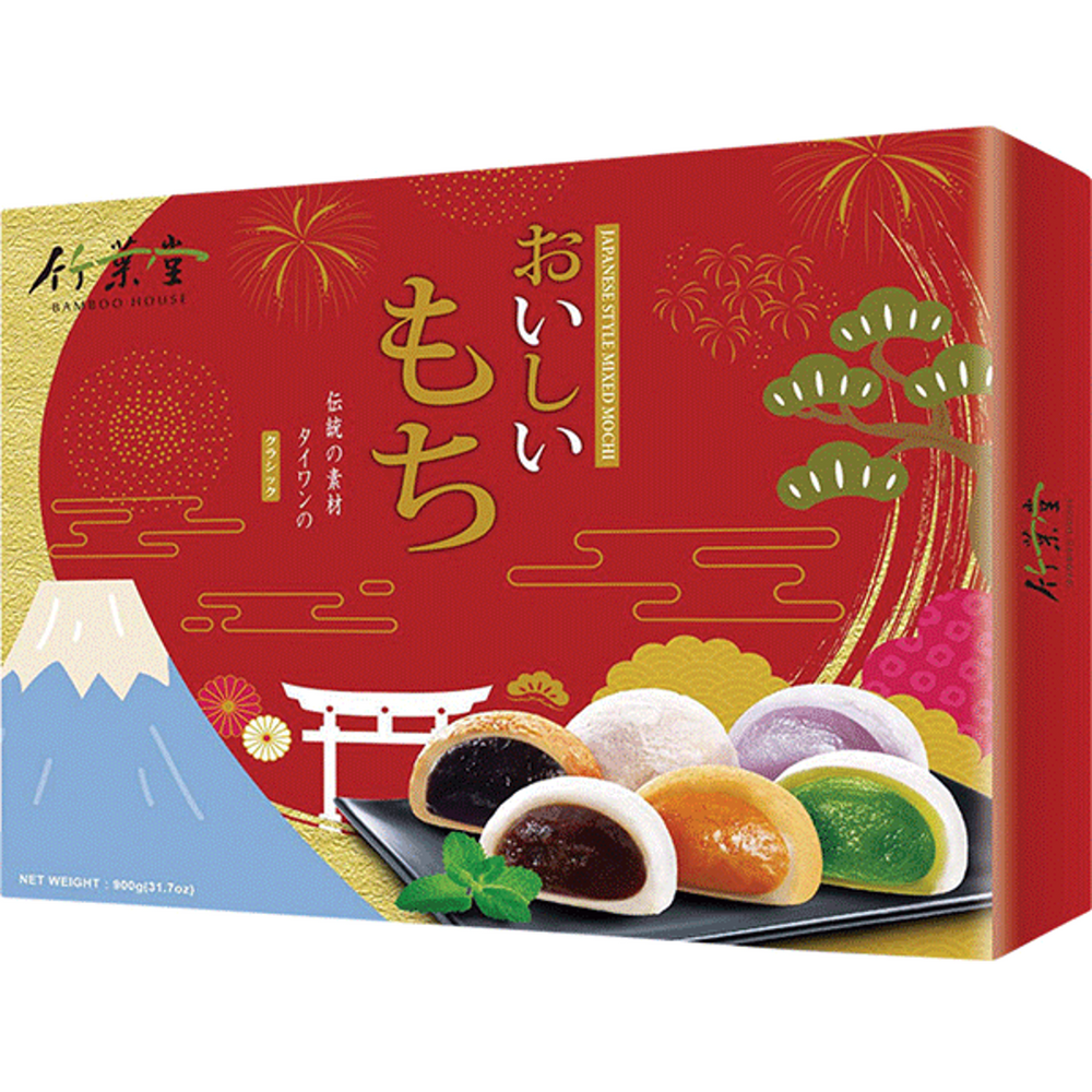 Mochi Mixed Flavor Gift Box BAMBOO HOUSE, (30 pcs) 900 g
