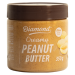 Peanut butter, smooth, no added sugar DIAMOND, 350 g