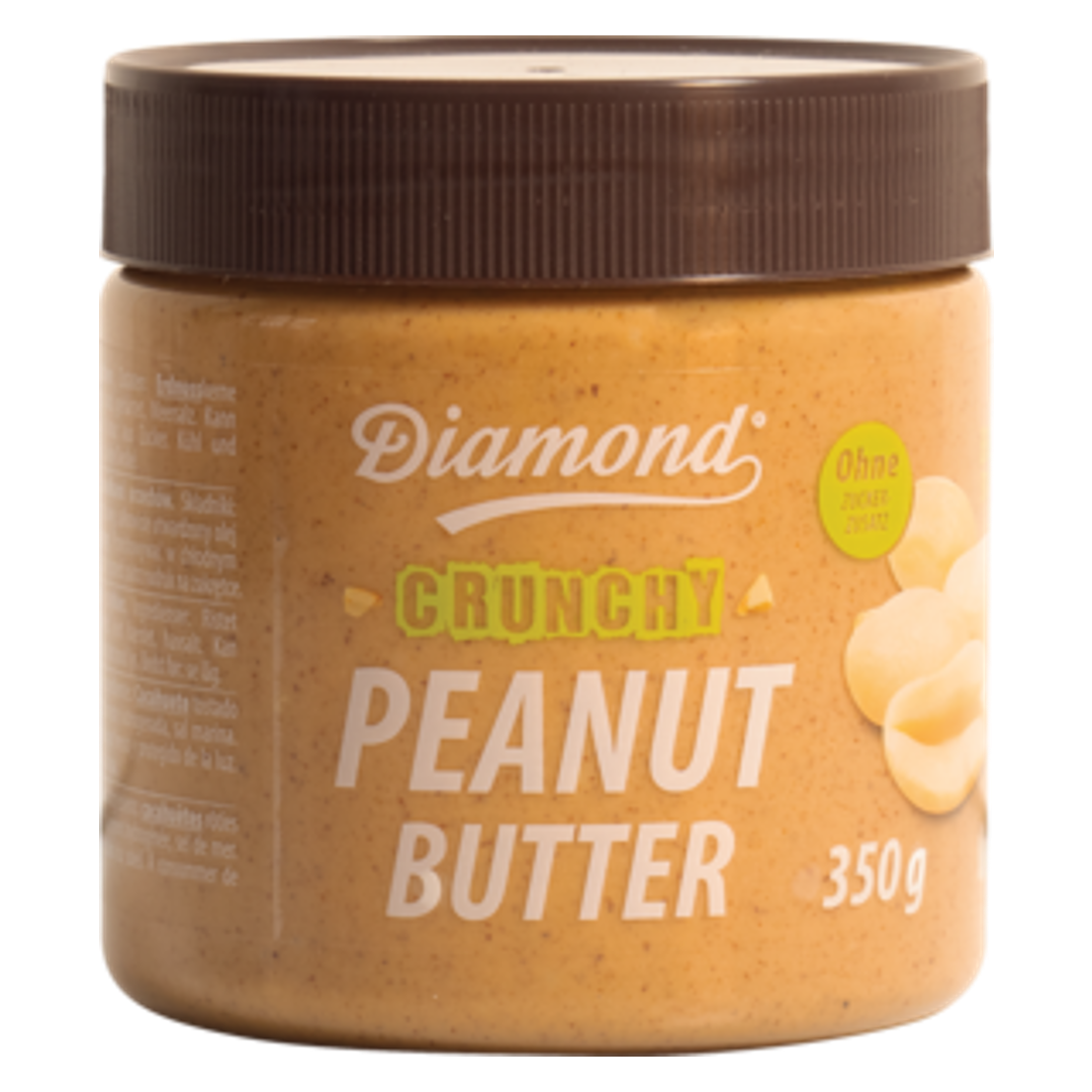 Peanut butter crunchy, no added sugar DIAMOND, 350 g