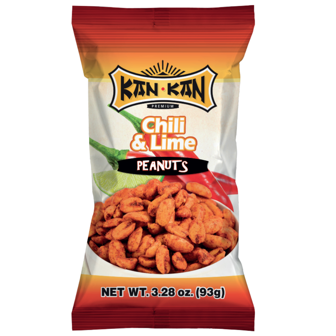 Žemės riešutai Chili &amp; Lime KAN KAN, 93 g