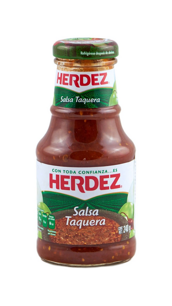 
                
                    Load image into Gallery viewer, Salsa Taquera HERDEZ (In Glass), 240 g
                
            