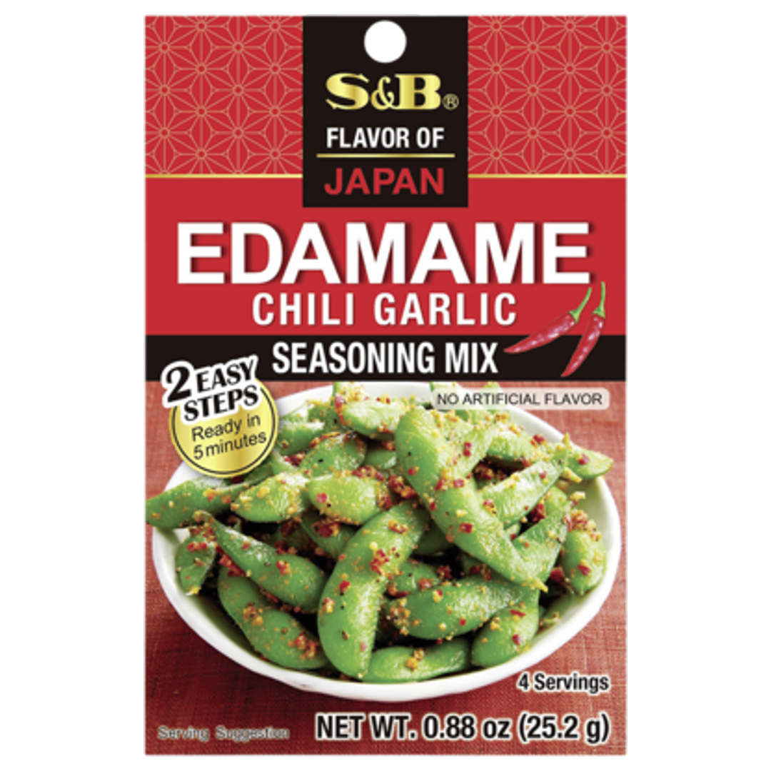 Prieskonių mišinys Edamame Chili Garlic S&B, 25,2 g