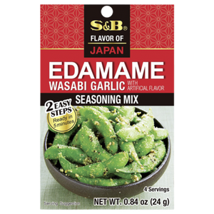 
                
                    Load image into Gallery viewer, Seasoning Mix for Edamame Wassabi Garlic S&amp;amp;B, 24 g
                
            