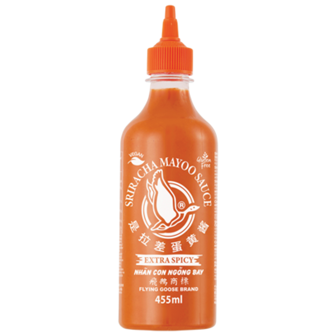 Sriracha aštrus majonezas FLYING GOOSE, 455 ml / 525 g