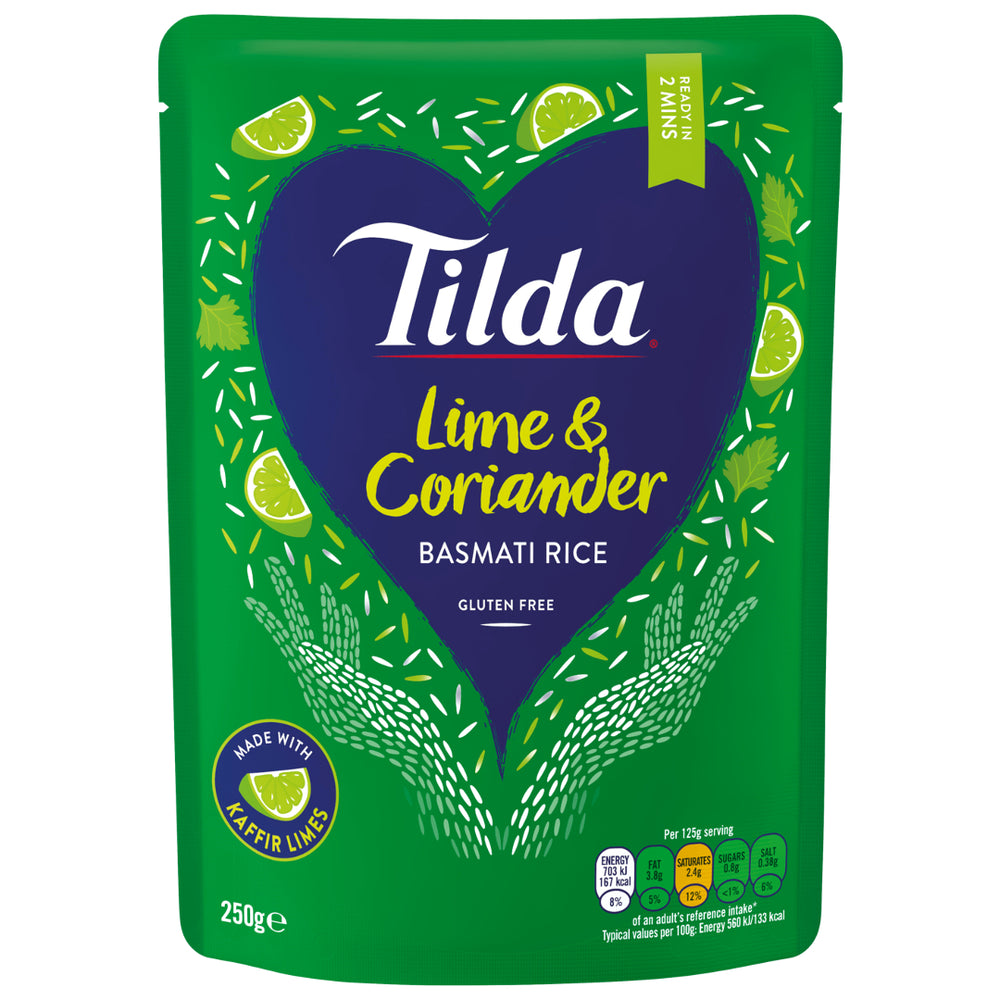 
                
                    Load image into Gallery viewer, Steamed Basmati Rice with Lime &amp;amp; Coriander TILDA, 250 g
                
            