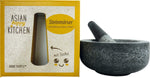 Stone Mortar With Pestle, JADE TEMPLE (In Gift Box), 18 cm