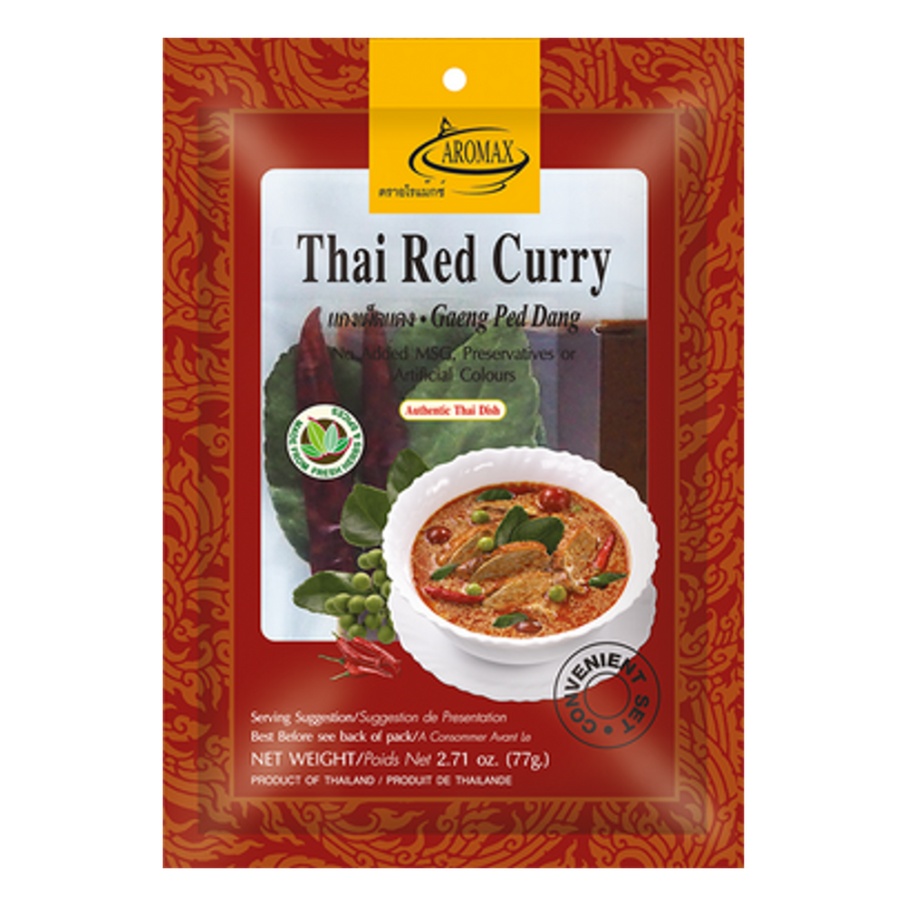 
                
                    Load image into Gallery viewer, Thai Red Curry Set (with dried spices!) AROMAX,  77 g
                
            