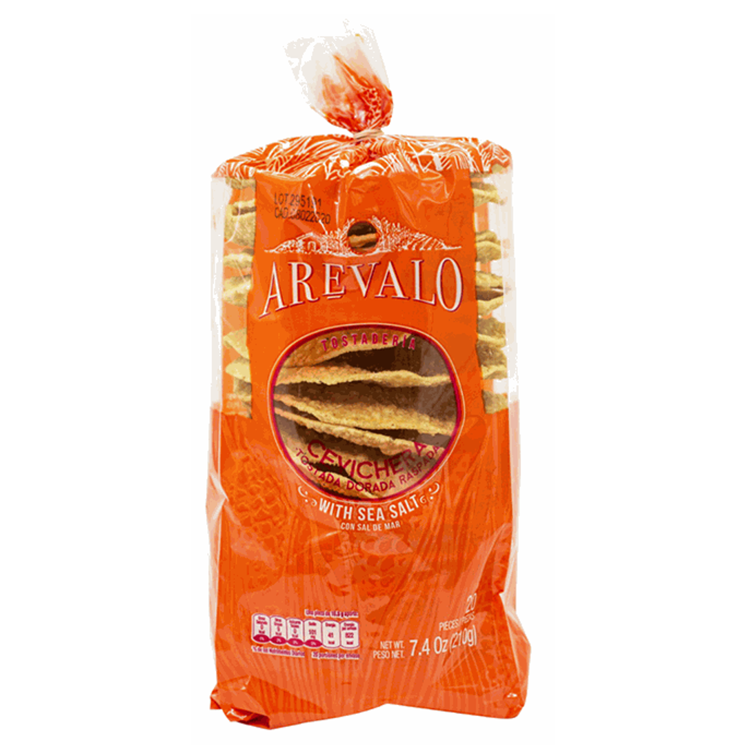Tostada su jūros druska AREVALO, 210 g